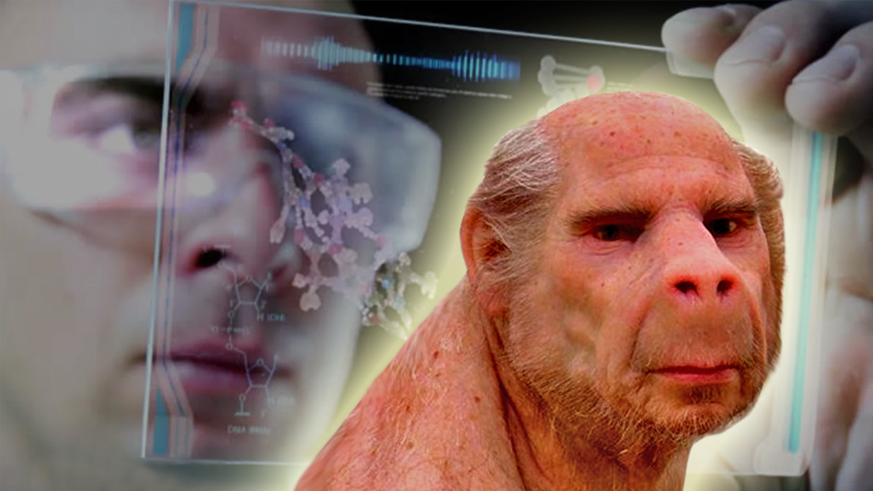 Цифровые родимые пятна гибрида человека с обезьяной